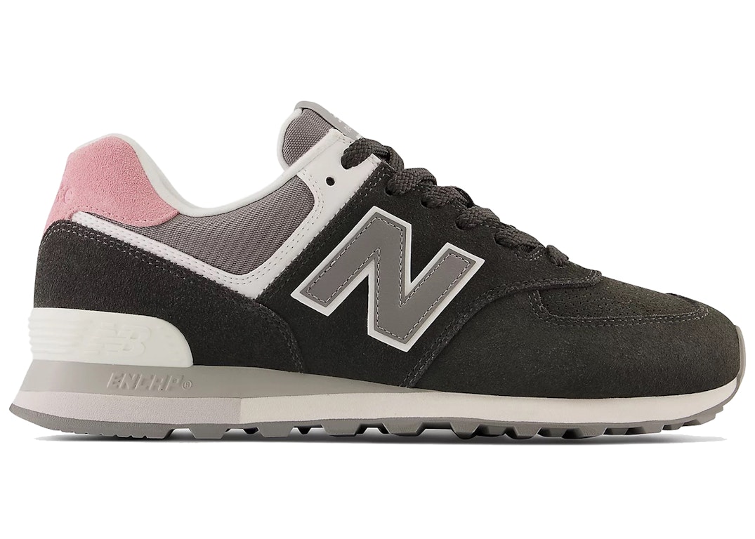 Pre-owned New Balance 574 Black Pink In Black/pink