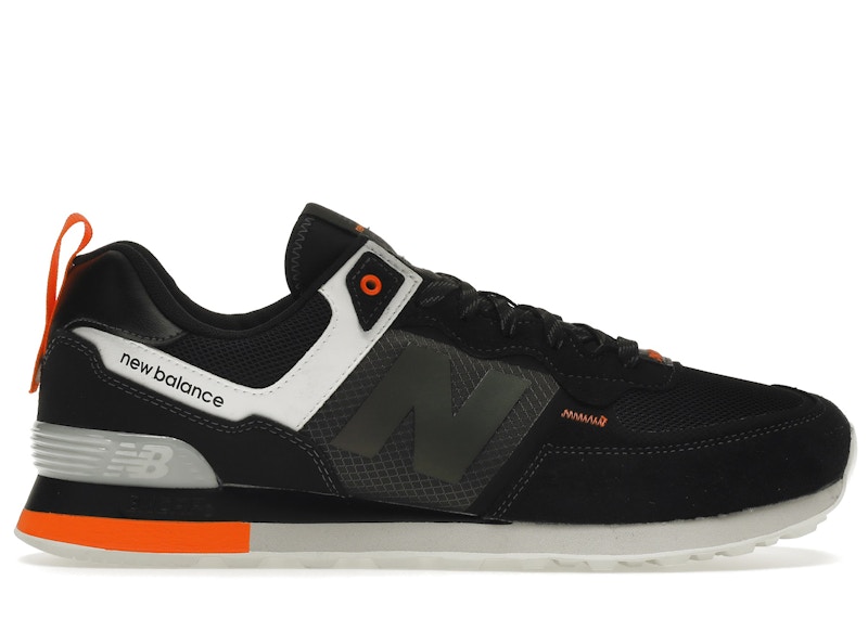 New balance 574 cheap orange and black