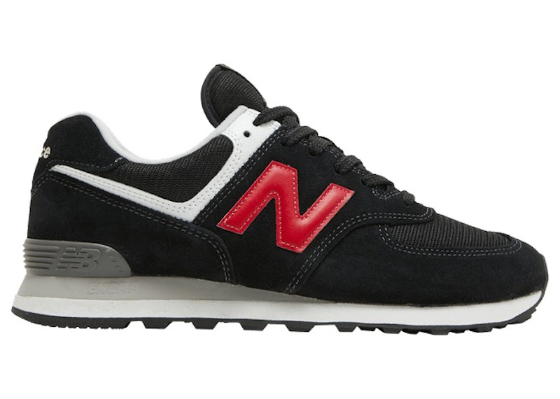 New balance 574 store red and black