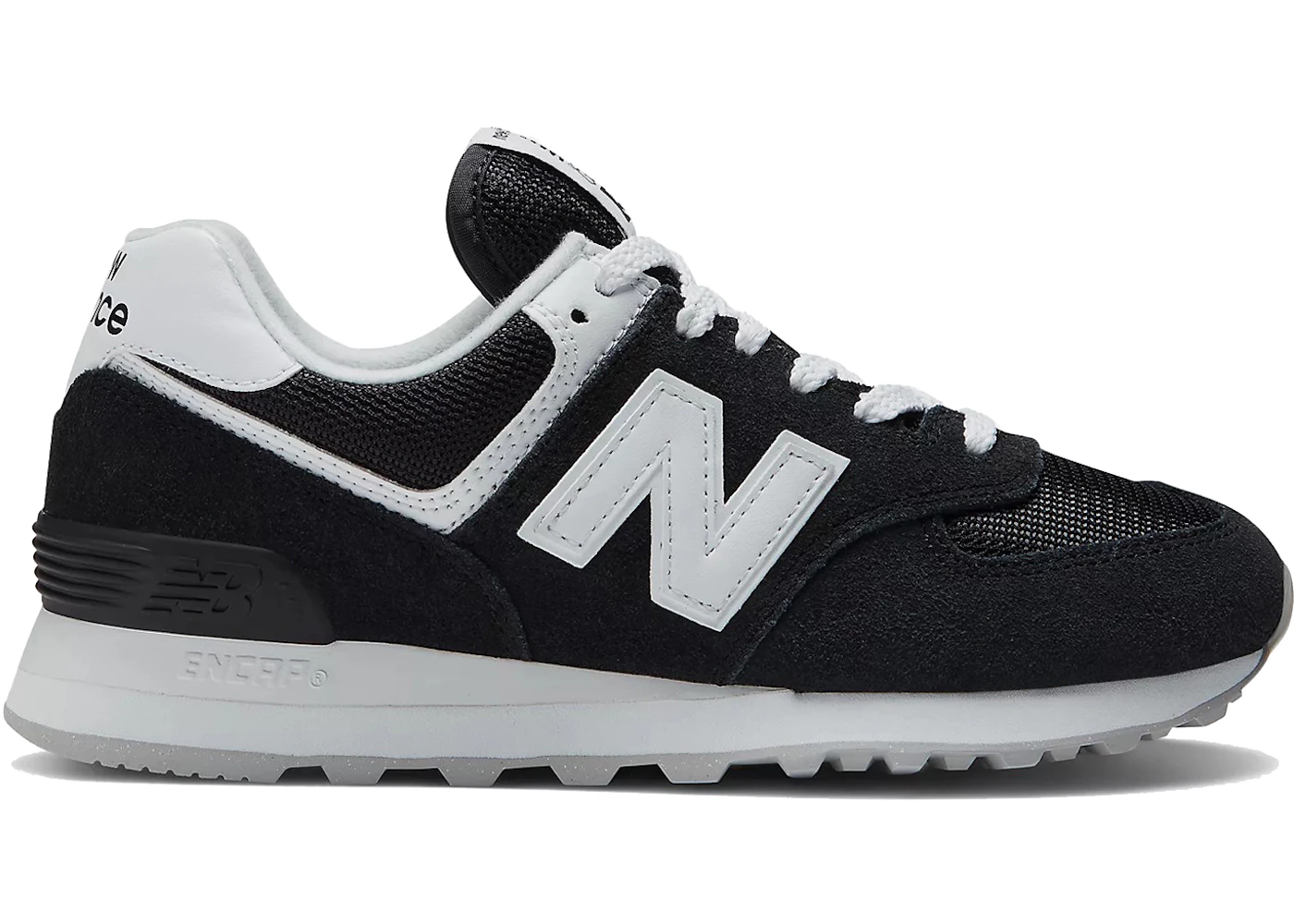 New balance sneakers black and white Clearance