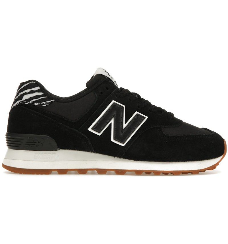 New Balance 574 Black Zebra (Women's) Trainers WL574XB2 GB