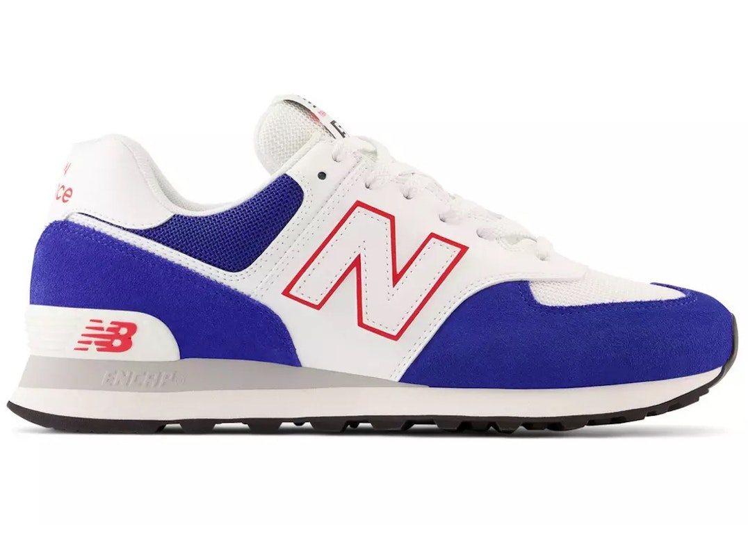 Pre-owned New Balance 574 Blue White Red In Blue/white/red
