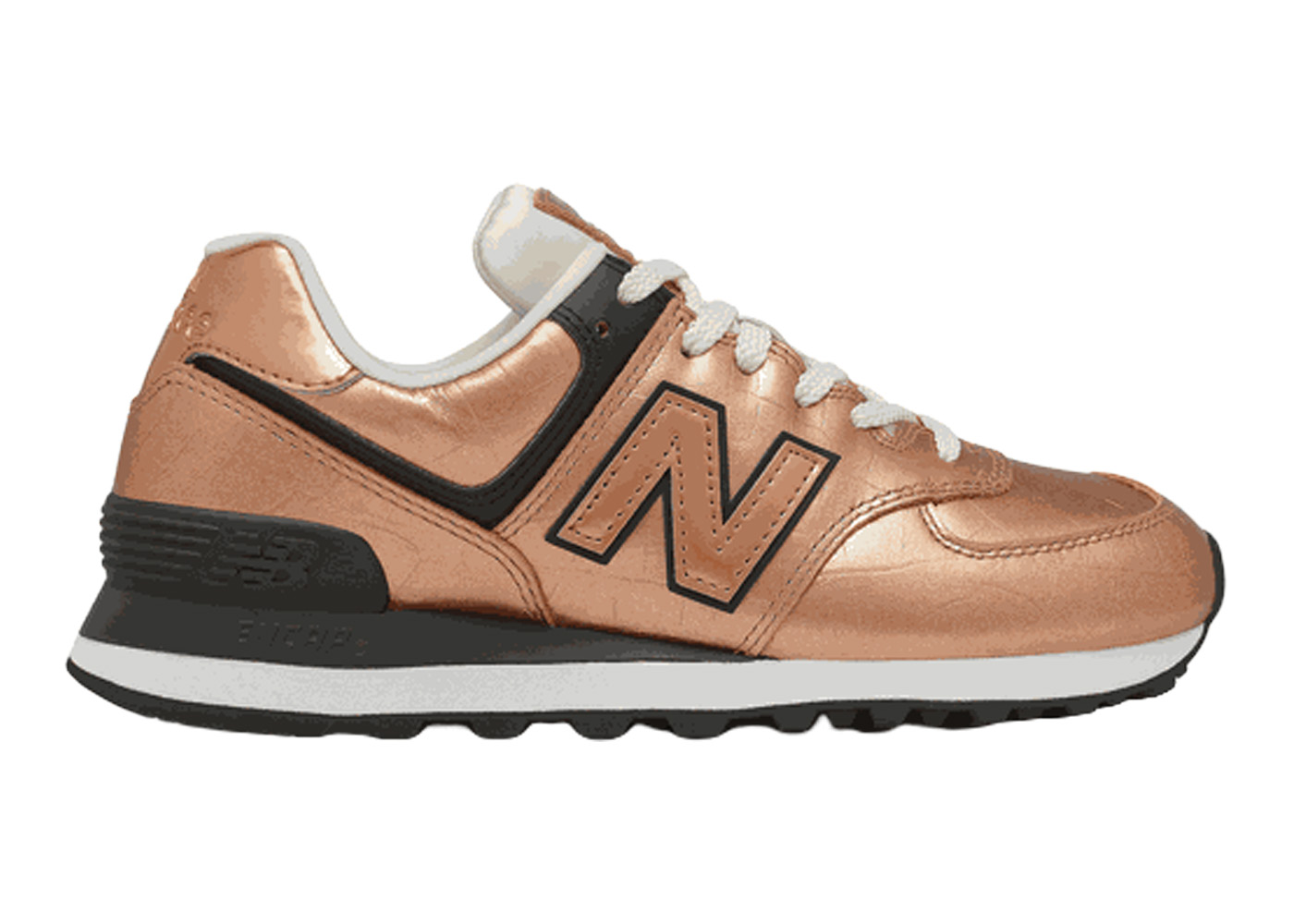 New balance shop 574 metallic bronze