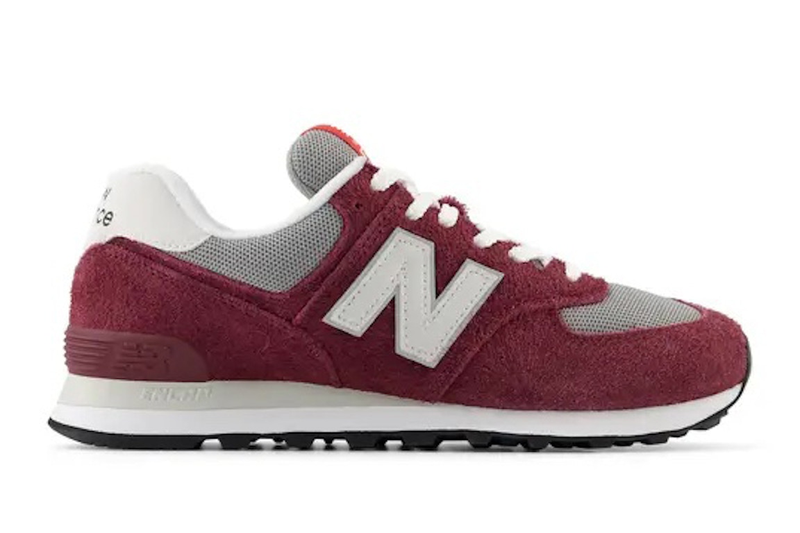 Click to view more detailed imagery on our partner's website Pre-owned New Balance 574 Claret White In Claret/white