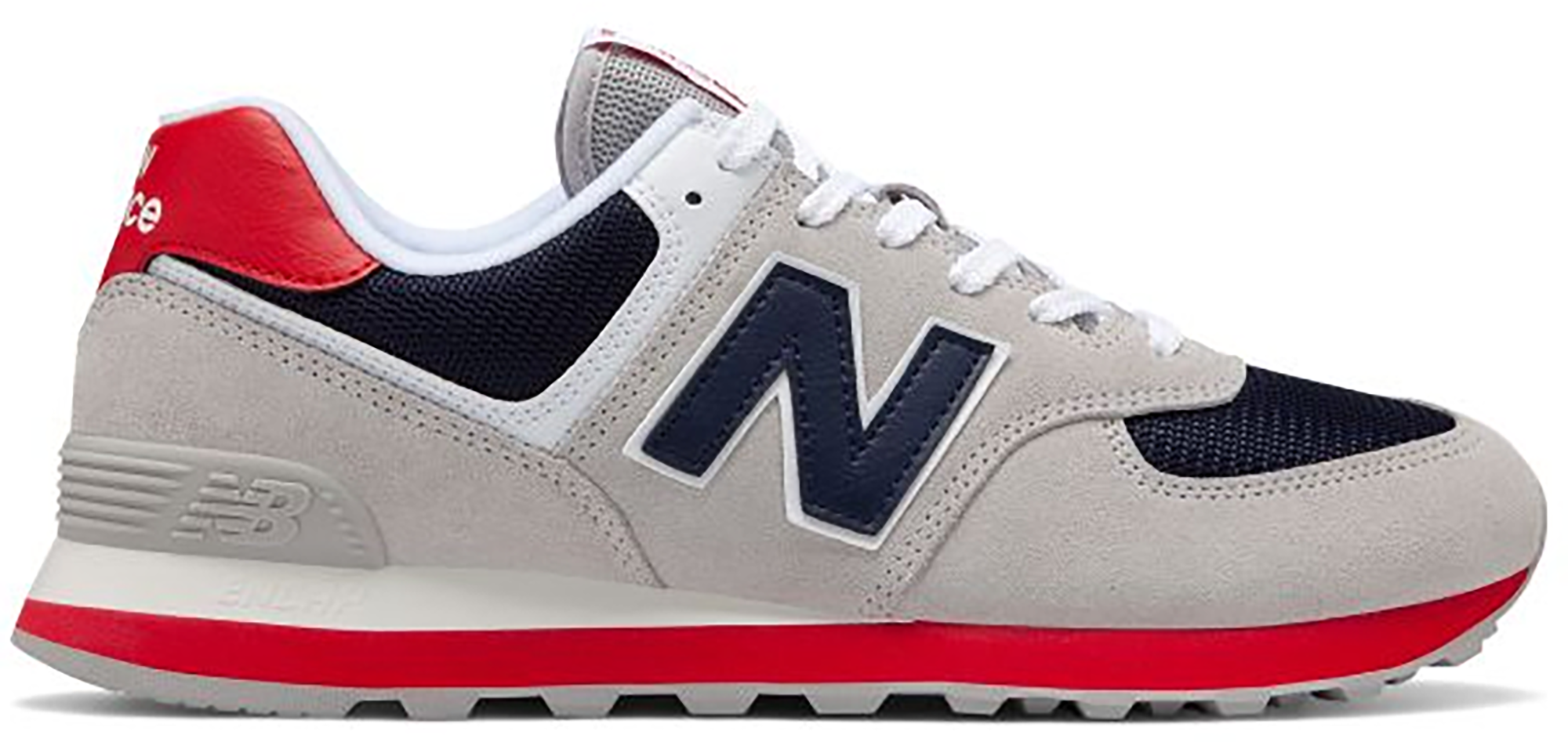 new balance grey and red