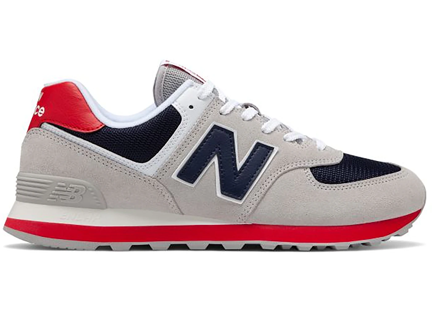 New balance grey blue red hotsell