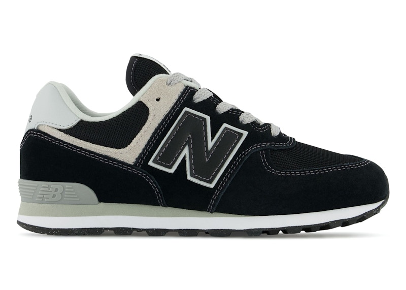 Pre-owned New Balance 574 Core Sneakers In Black/white