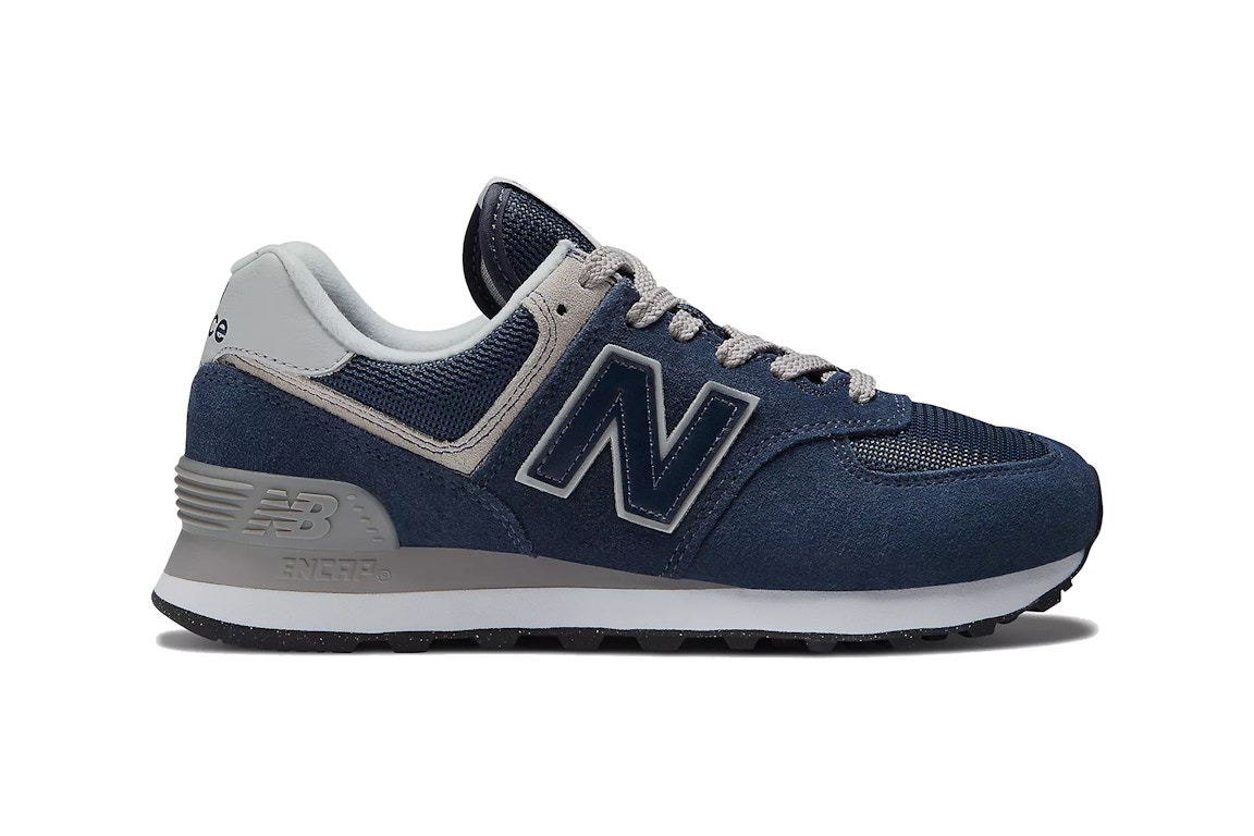 Click to view more detailed imagery on our partner's website Pre-owned New Balance 574 Core Navy White (women's) In Navy/white