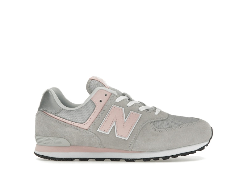 Pre-owned New Balance 574 Core Sneakers In Rain Cloud/pink Haze