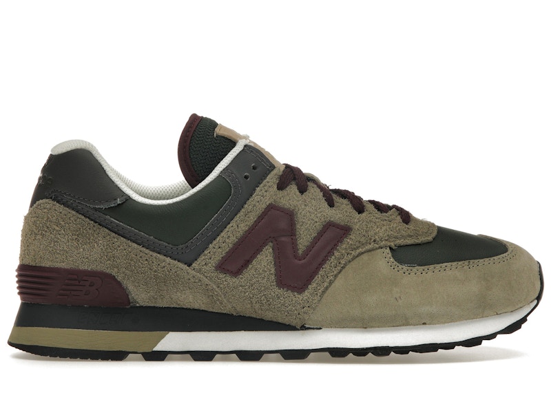 New Balance 574 Covert Green Burgundy U574PN2 US