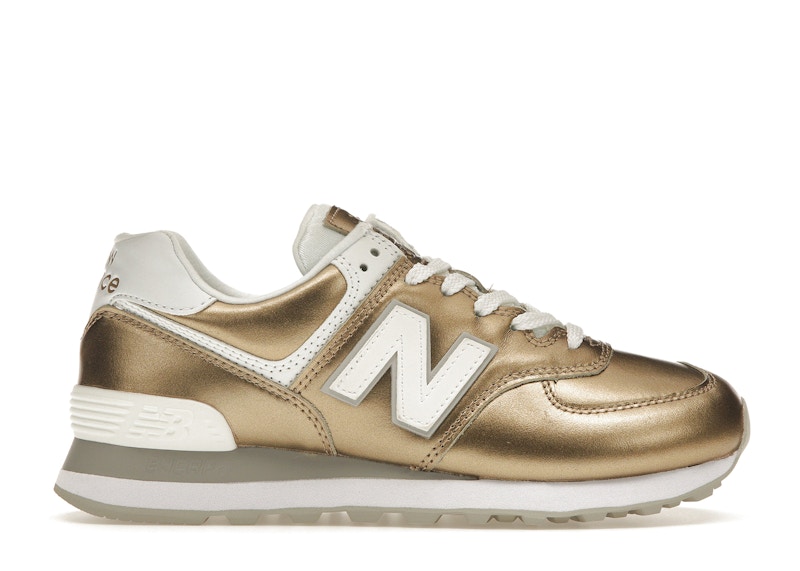 Gold and grey store new balance 574