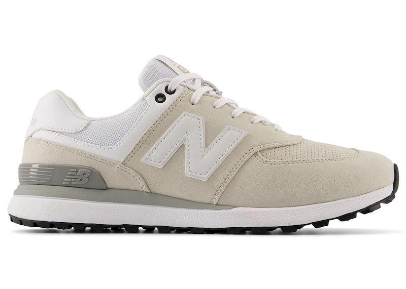 【未使用】 New Balance 574 GREENS V2 White D New Balance 574 Greens v2 Cement White メンズ - MG574CE - JP