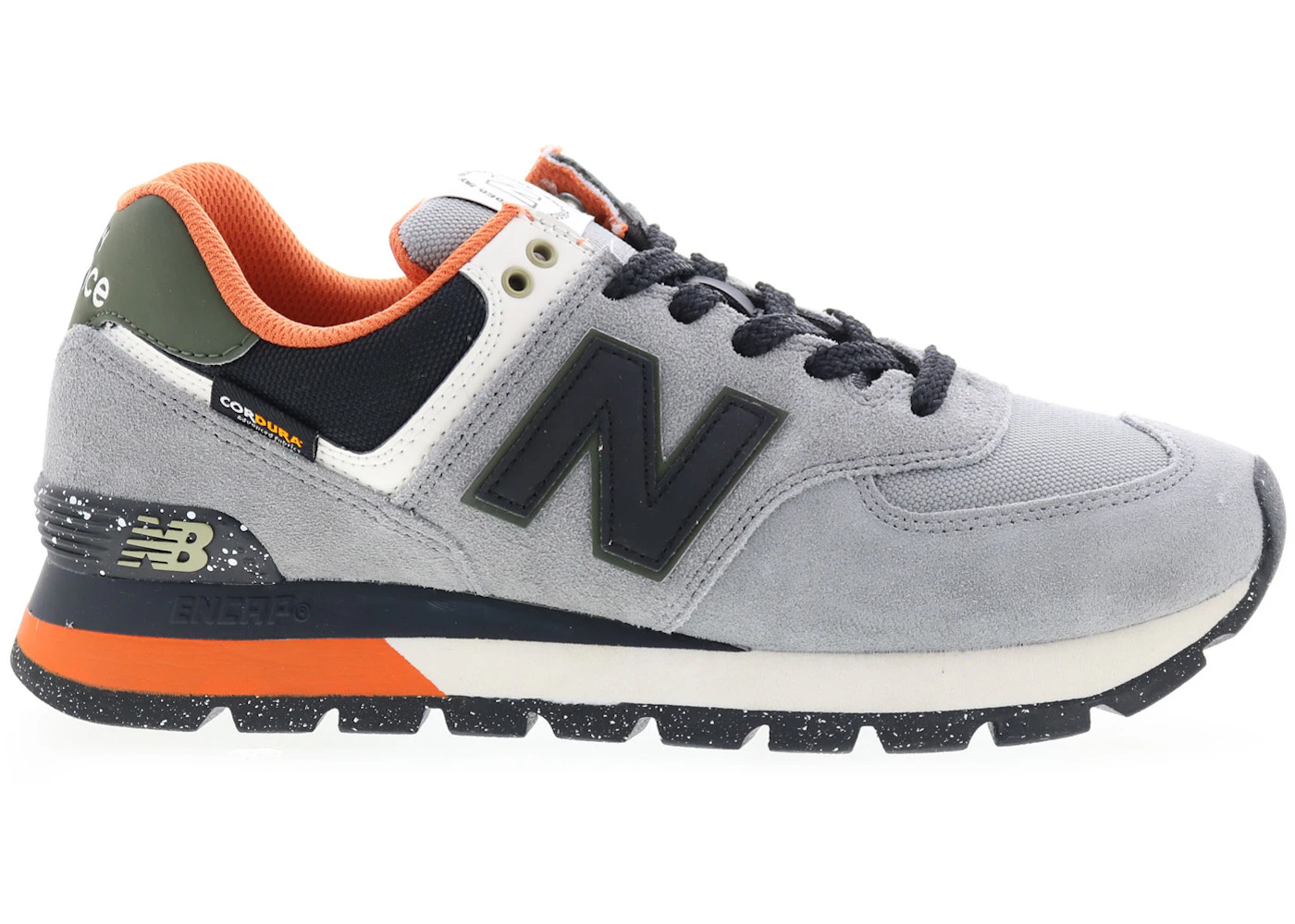 New Balance 574 Grey Black Orange Men's ML574DAG US