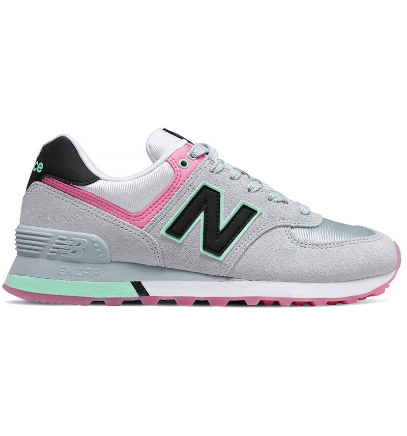 New Balance 574 Grau Rosa Minze Damen WL574SAT DE