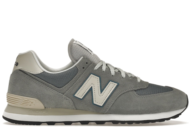 New balance 574 on sale blue and grey