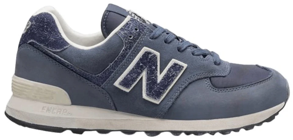 Mens Navy New Balance 574 Trainers