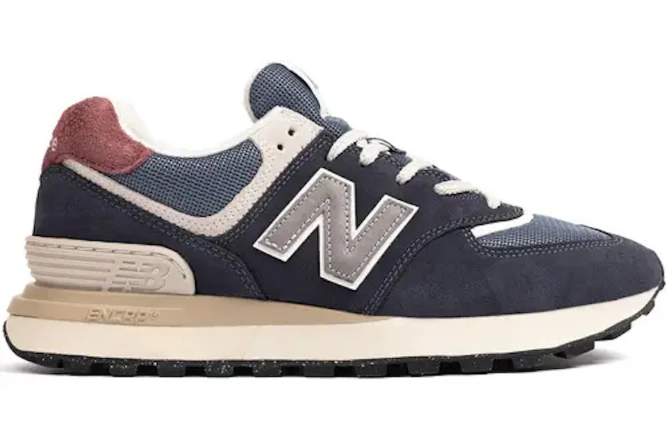 New balance 574 navy blue brown Clearance
