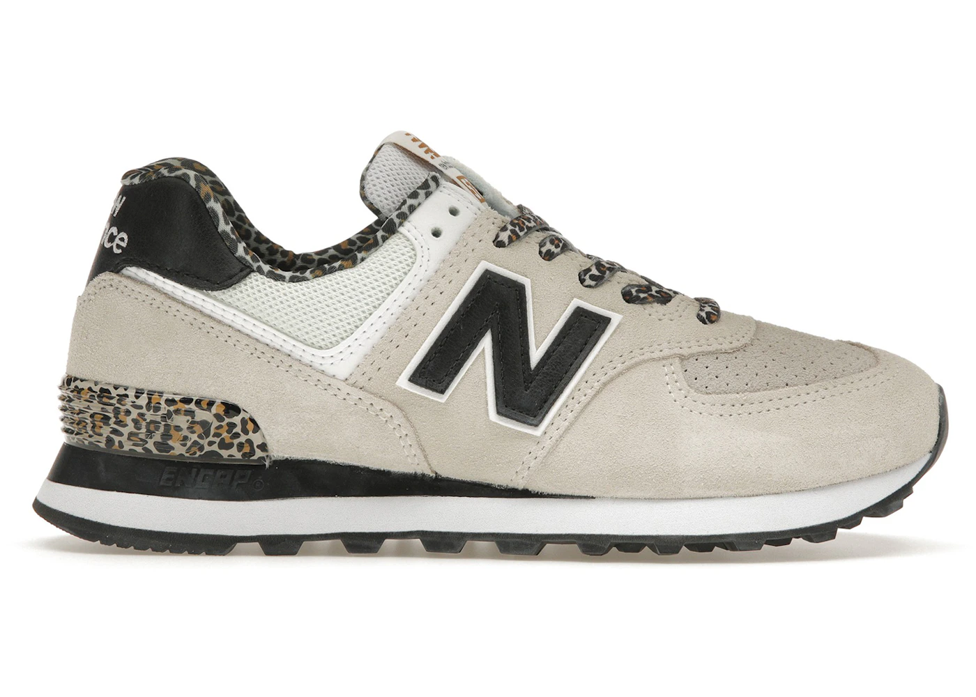 New Balance 574 Leopard Print Grey Black (Women's) WL574AT2 US