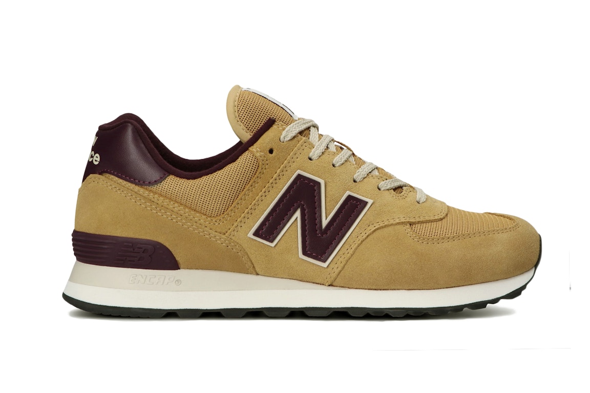 Pre-owned New Balance 574 Light Brown In Light Brown/dark Brown/white