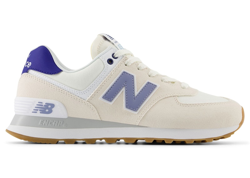 Pre-owned New Balance 574 (women's) Sneakers In Linen/indigo