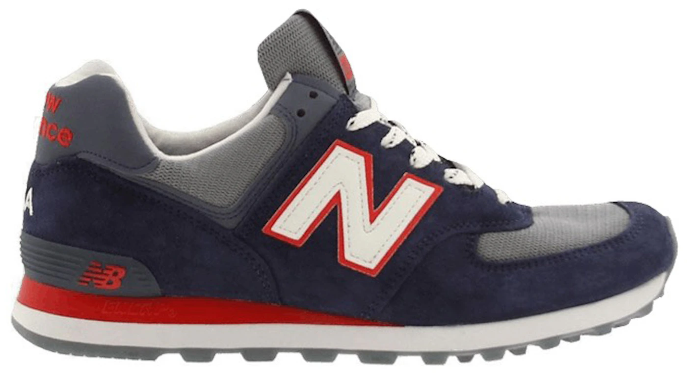 New Balance 574 Made In USA Navy Red Men's - US574MD - US