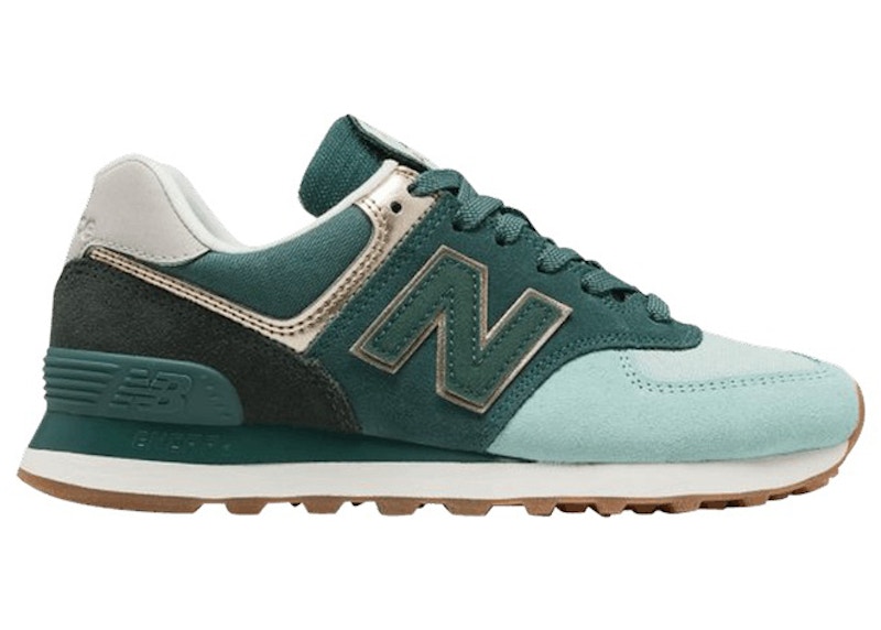 New Balance 574 Metallic Patch Agave Women s WL574MLC US