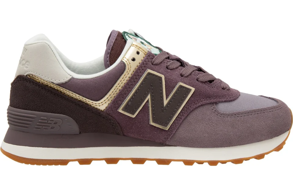 Womens new balance 574 metallic patch athletic shoe outlet