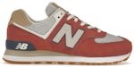 New Balance 574 Gomme Minérale Rouge Blanc