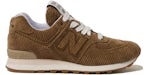 New Balance 574 Miu Miu Velours rayé cannelle (femme)