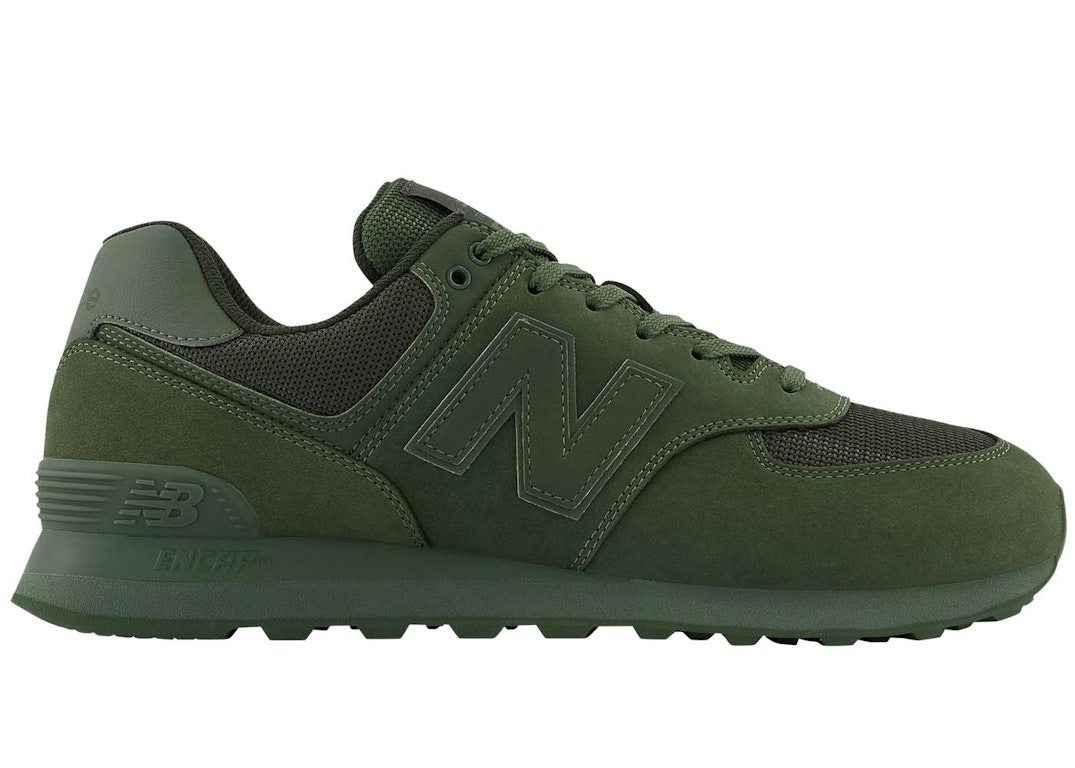 Pre-owned New Balance 574 Mono Green Norway Spruce In Norway Spruce/camo Green/covert Green