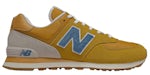 New Balance 574 Bleu jaune moutarde