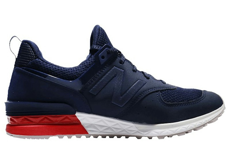 New Balance 574 Navy White Red