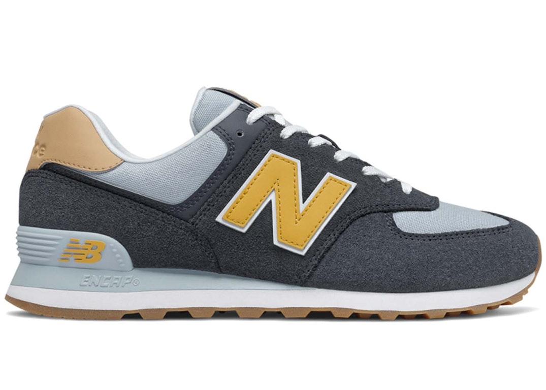Pre-owned New Balance 574 Outerspace Varsity Gold In Outerspace/varsity Gold