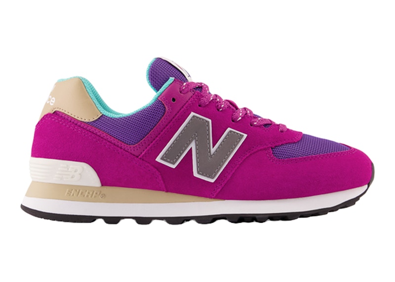 Pink and purple discount new balance 574