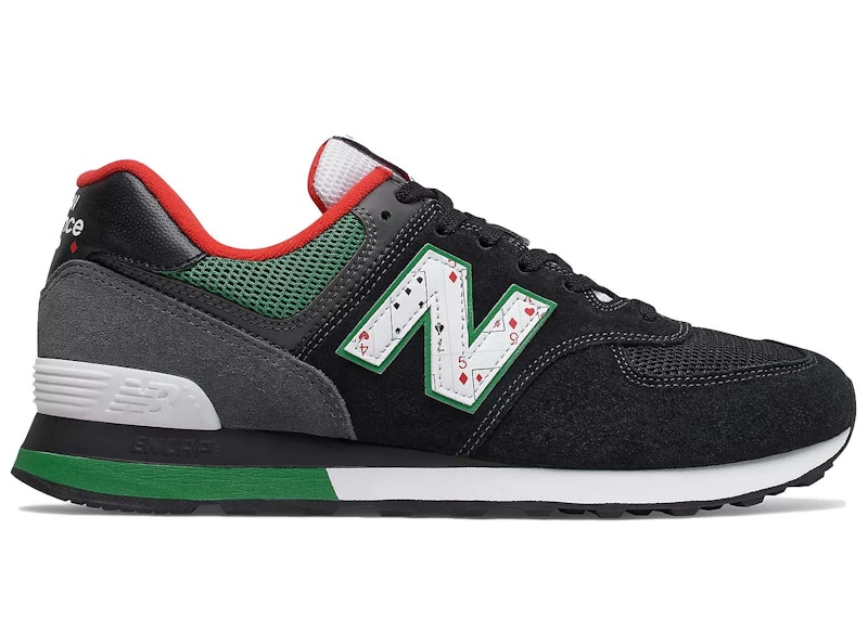 New Balance 574 Playing Card Black Green Red Men s ML574WH2 US