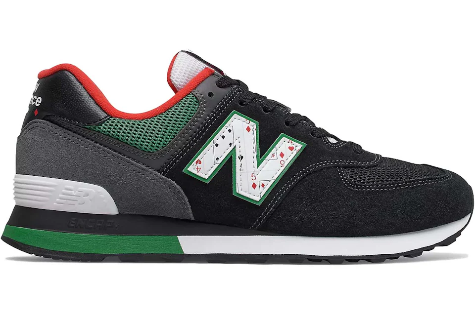 New Balance 574 Playing Card Black Green Red