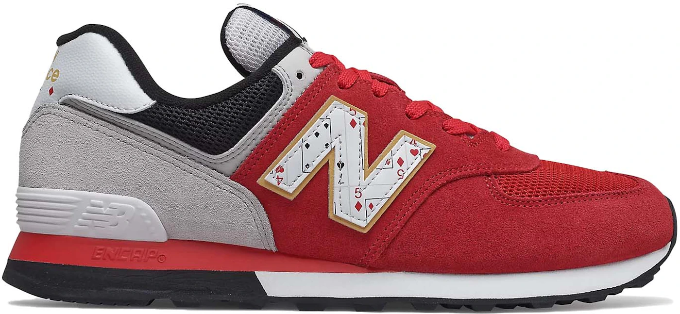 New Balance 574 Playing Card Red Grey Men's - ML574WI2 - US