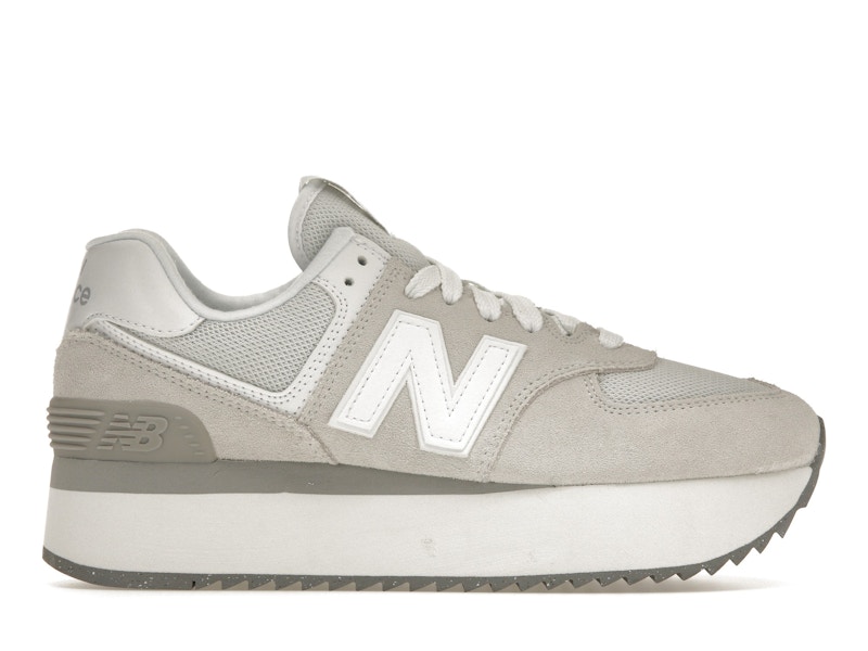 Pre-owned New Balance 574 Plus (women's) Sneakers In Reflection/rain Cloud/white