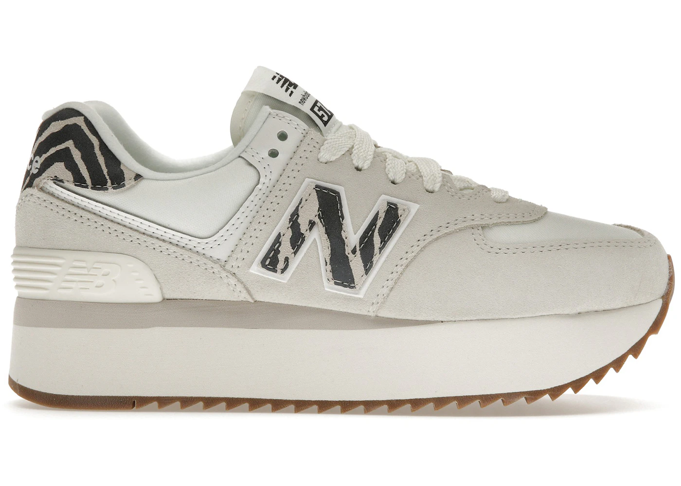 Sea Salt Leopard Print New Balance Sneakers New Balance 574 Plus