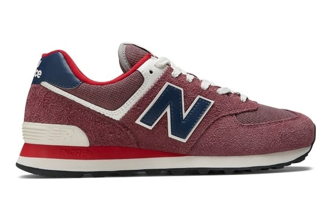 Pre-owned New Balance 574 Red Navy (2023) In Red/navy