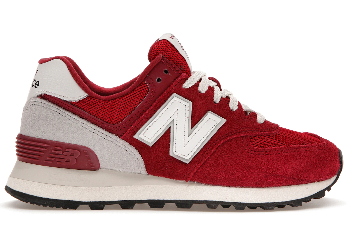 New balance 574 red and silver