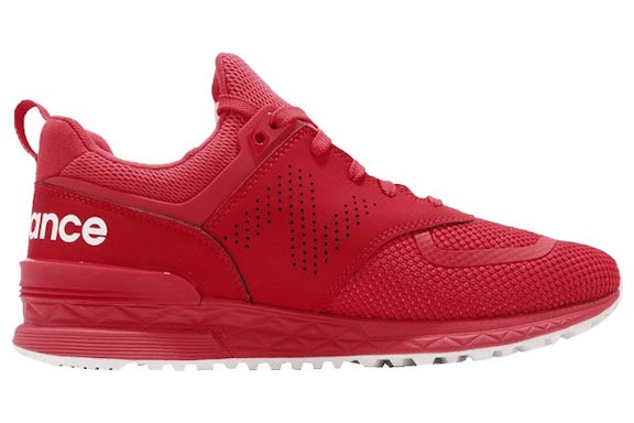New Balance 574 Red White Sole
