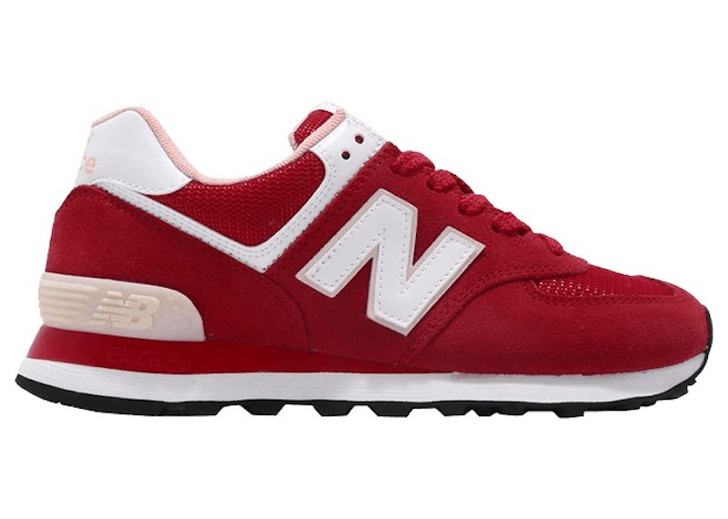 New balance hotsell 574 red white