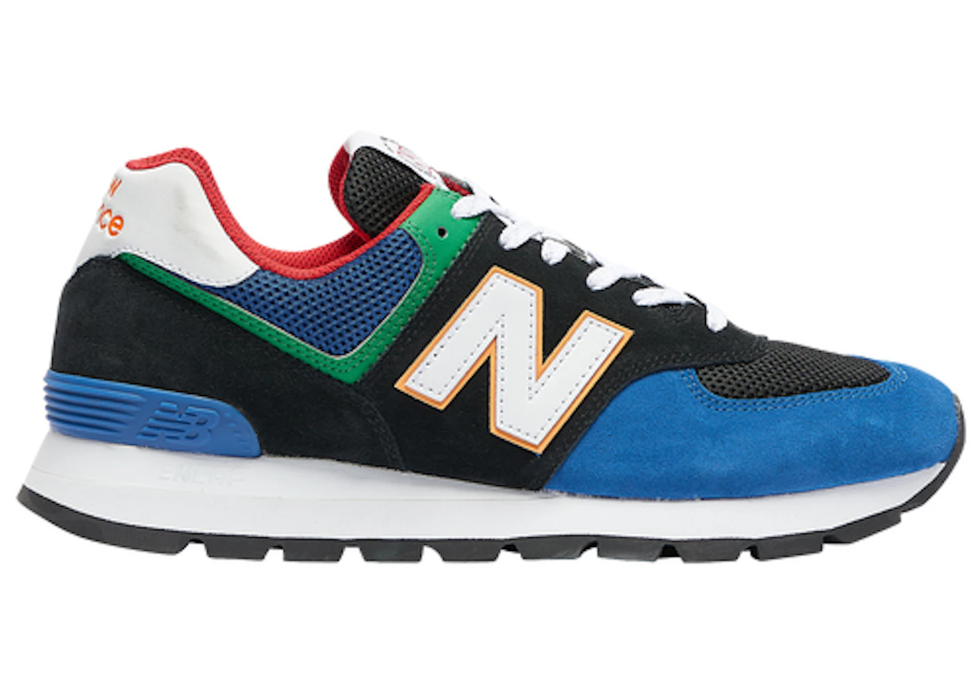New balance ml574 blue black Clearance
