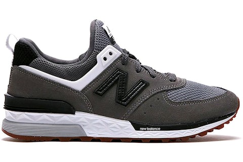 New Balance 574 Sport Grey Black Gum Men s MS574FBC US