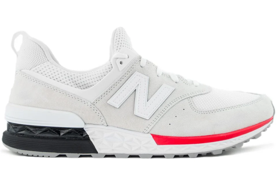 New Balance 574 Sport White Red Men s MS574AW US