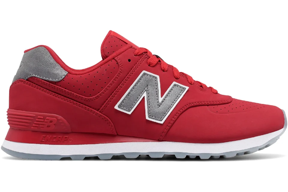 New Balance 574 Synthetic Red Men s ML574SYD US