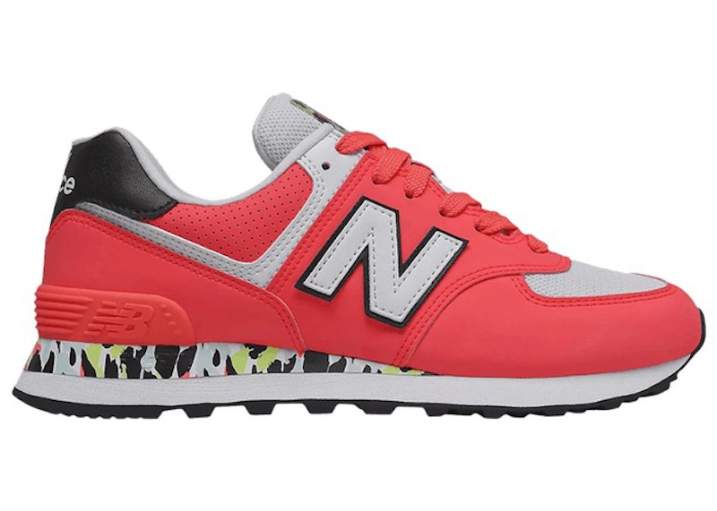 New balance 574 on sale red womens