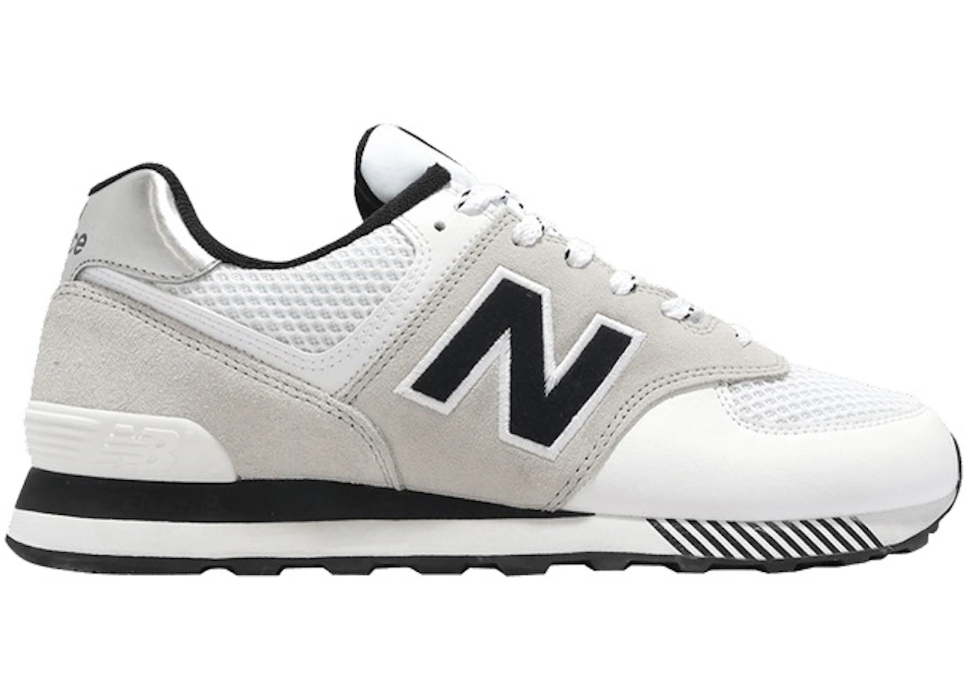 New Balance 574 White Black Grey Men's - ML574VS2 - US