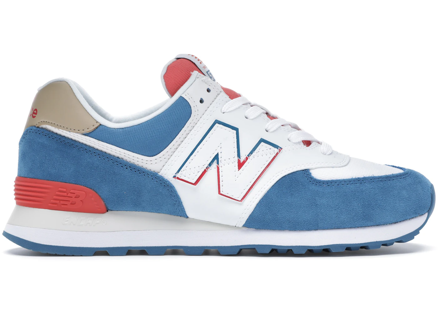 Mens red white and blue new balance Clearance